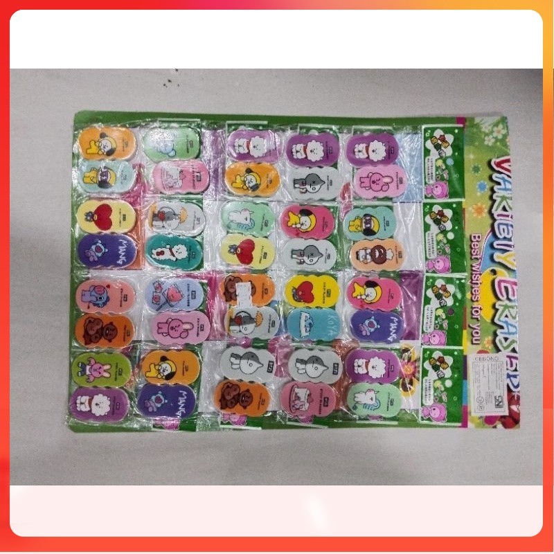 

paket hemat mainan penghapus isi 20bukus x 2