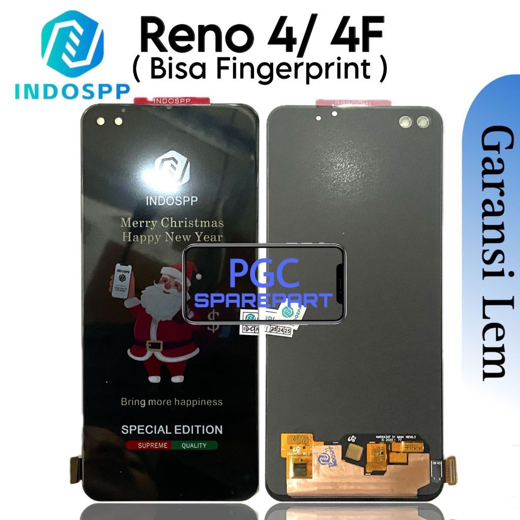 ORIGINAL INDOSPP - LCD Touchscreen Fullset Oppo Reno4 / Reno4 F / Reno 4 4F / CPH2113 / SPH2209 - BI