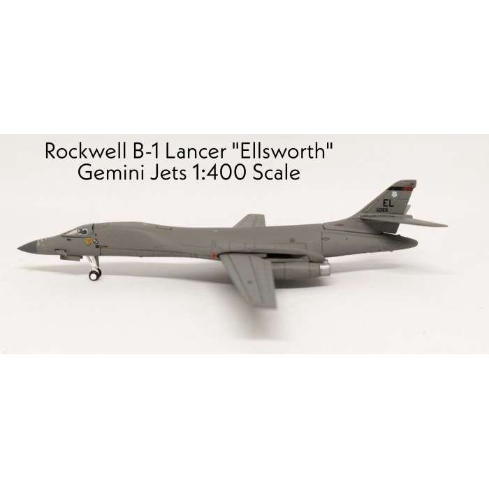 Pesawat Terbang Rockwell B-1 Lancer Ellsworth  Gemini Jets Skala 1/400 Diecast