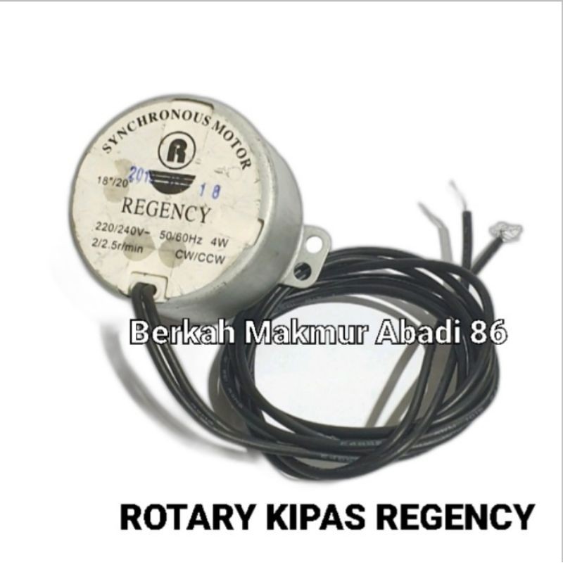 Synchronous REGENCY ORIGINAL Rotary Kipas Angin Regency Synchronous Motor Fan