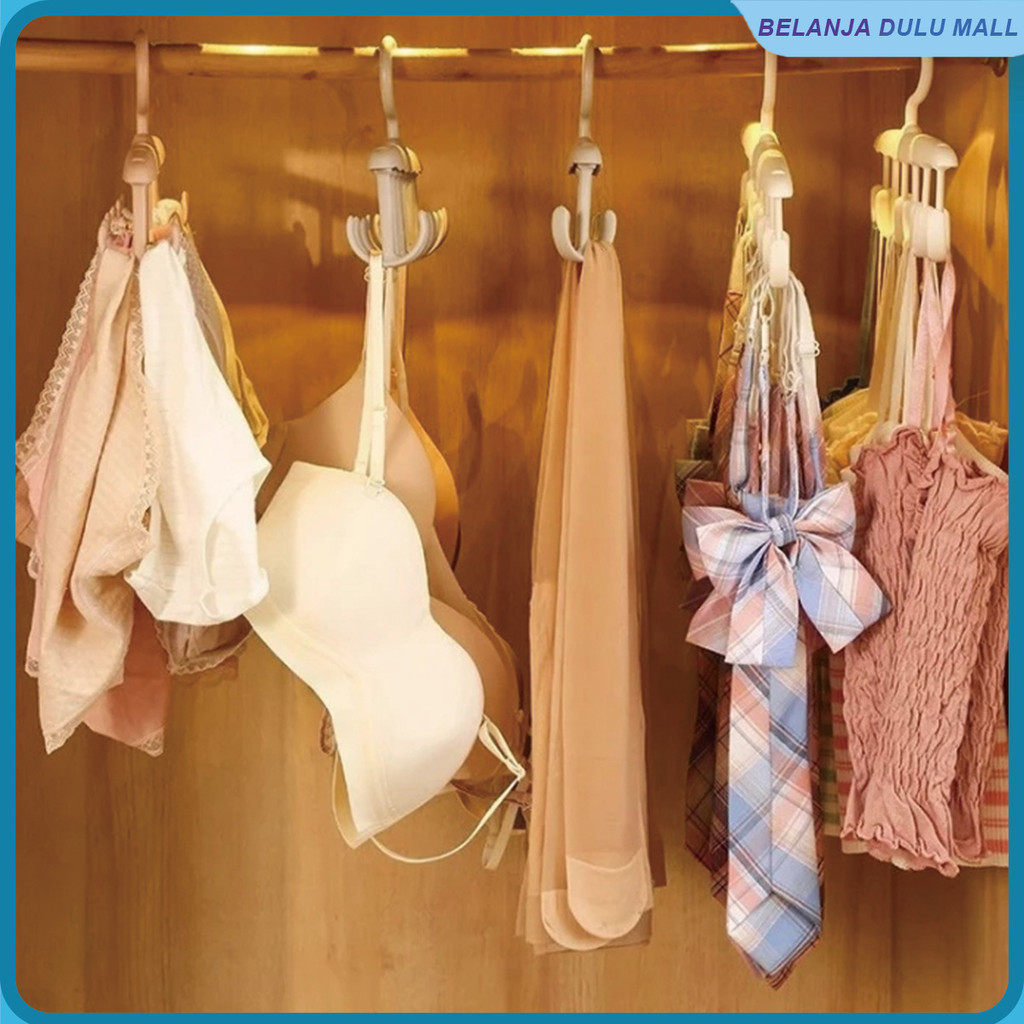 Gantungan khusus untuk celana dalam, pengait gelombang, artefak penyimpanan topi dan celana, lemari 