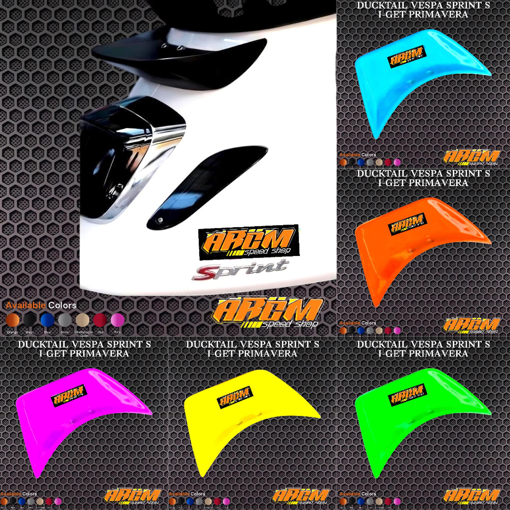 DUCKTAIL VESPA MATIC SPRINT S I-GET PRIMAVERA BEHEL VESPA SPRINT S I-GET PRIMAVERA