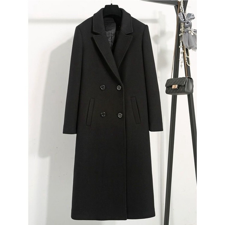 Blazer Outer Panjang Wanita Korea / Jas Fleece Musim Dingin Premium S-5XL