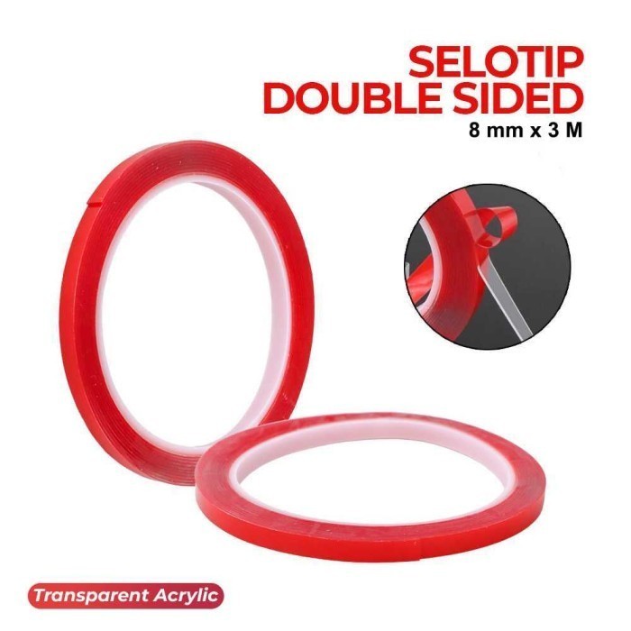 

GMGY Selotip Double Tape Transparent Acrylic 3M HL8O8L