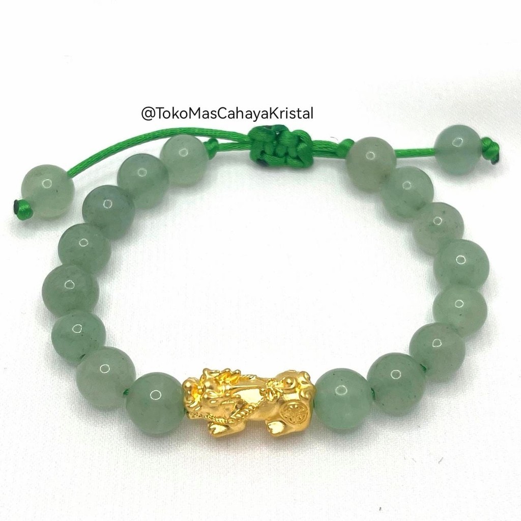 Gelang Batu Emas Charm Dragon (Kokoh) /Naga/ Jilin / Pixiu Emas 24k Hongkong 999% - Gold Bracelet