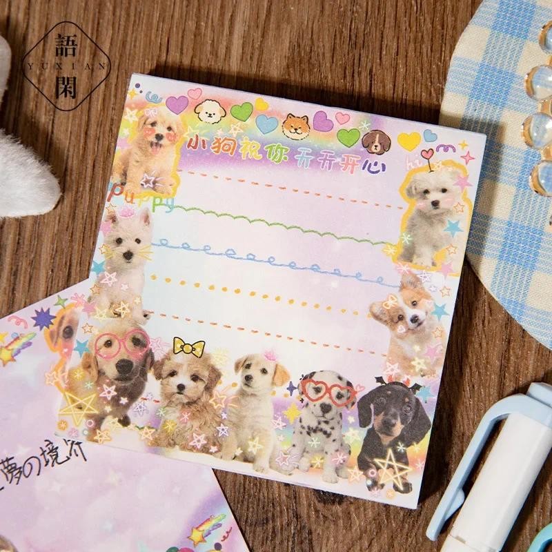 

Cute Pet Series Memo Pad Scrapbooking DIY Kawaii Stationery Non Sticky Notes Diary Message Memo Paper Kids Gift