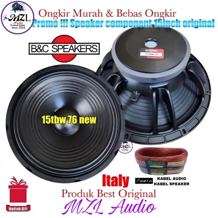 Speaker Component Line Array 15 inch Original B&c made italy 800watt