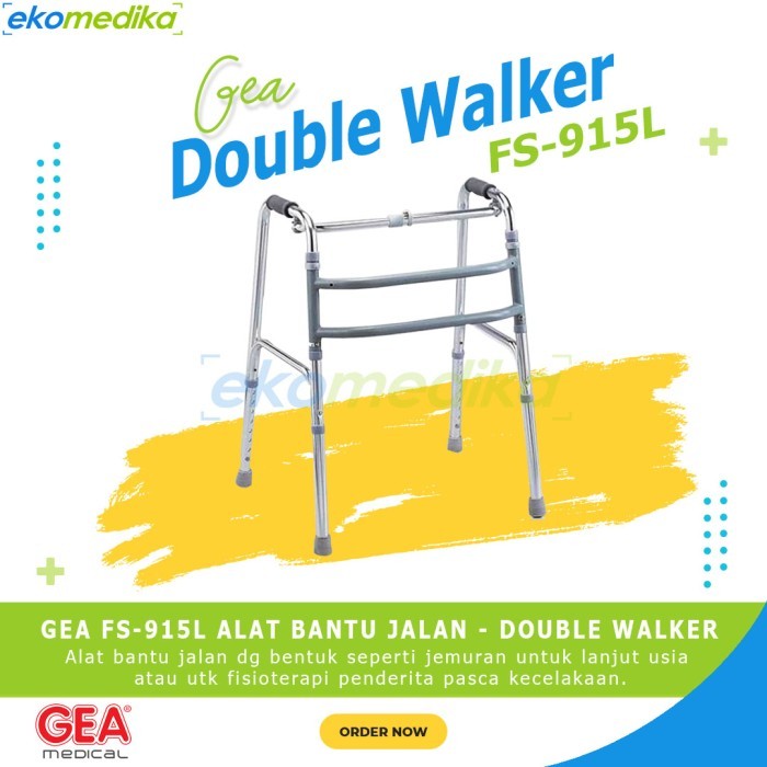 Walker GEA FS 915 L Alat Bantu Jalan Tanpa Roda Double walker FS915L