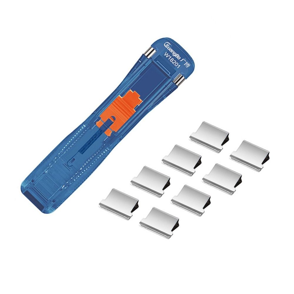 

Office Accessories Student Stationary Paper Clipper with Refill Paper Fixing Clip Paper Binding Clamp Fixing Organizing Stapler