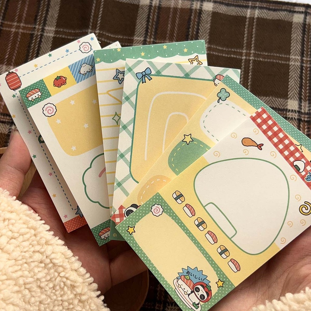 

Cute Panda Deco Paper Pads Scrapbooking Material Kawaii Clover Memo Pad Notes for notes Diy Arts Crafts Album