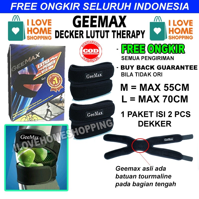 Geemax Power Knee Ongkir Neoprene Dual Action