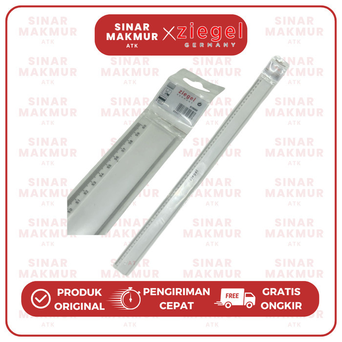 

Penggaris Plastik/Mika/Flat Plastic Ruler Ziegel 60 cm (Pcs)