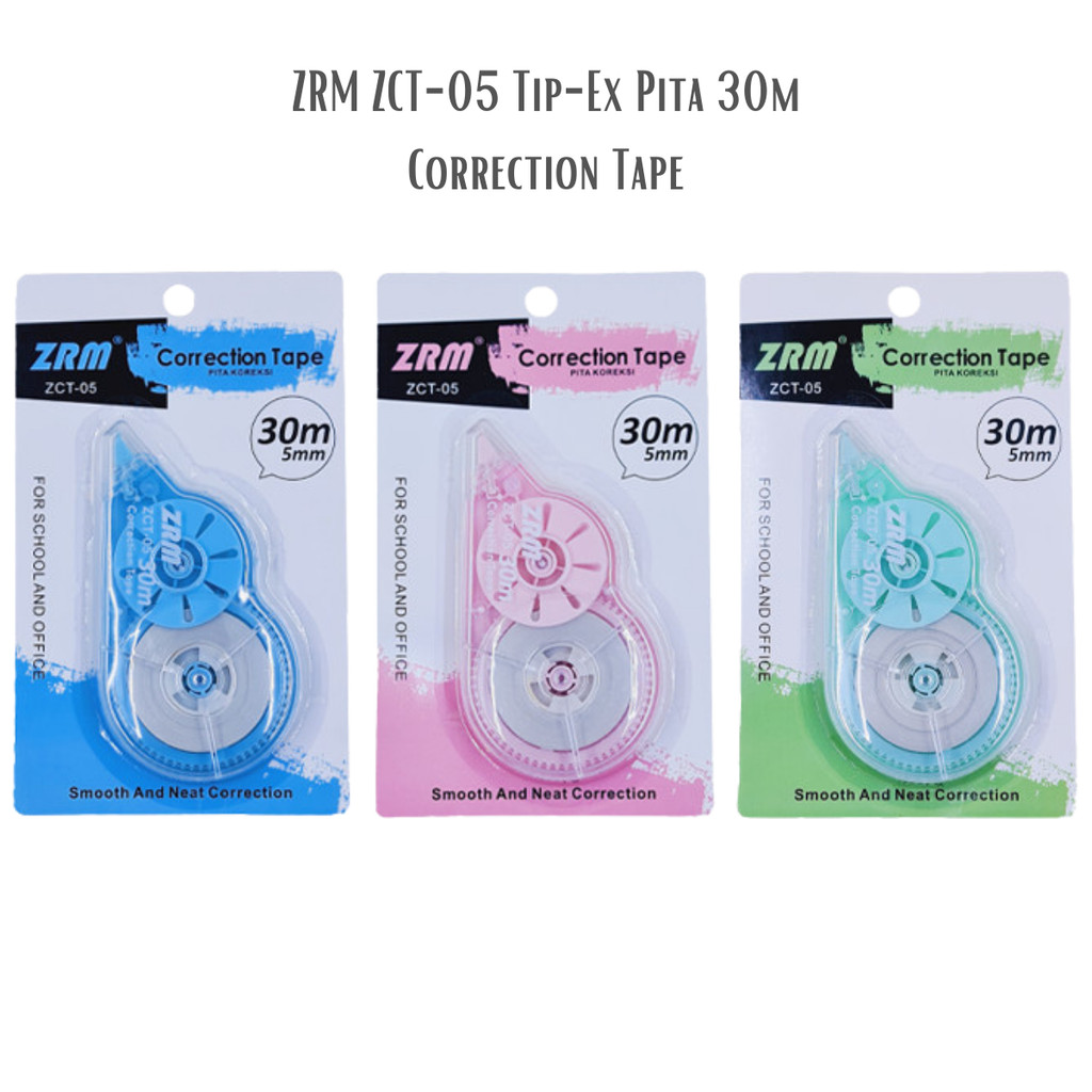 

[ATK88] Correction Tape V-Tec CT-905 Pita Koreksi 30 Meter Tipe-X Kertas Roll