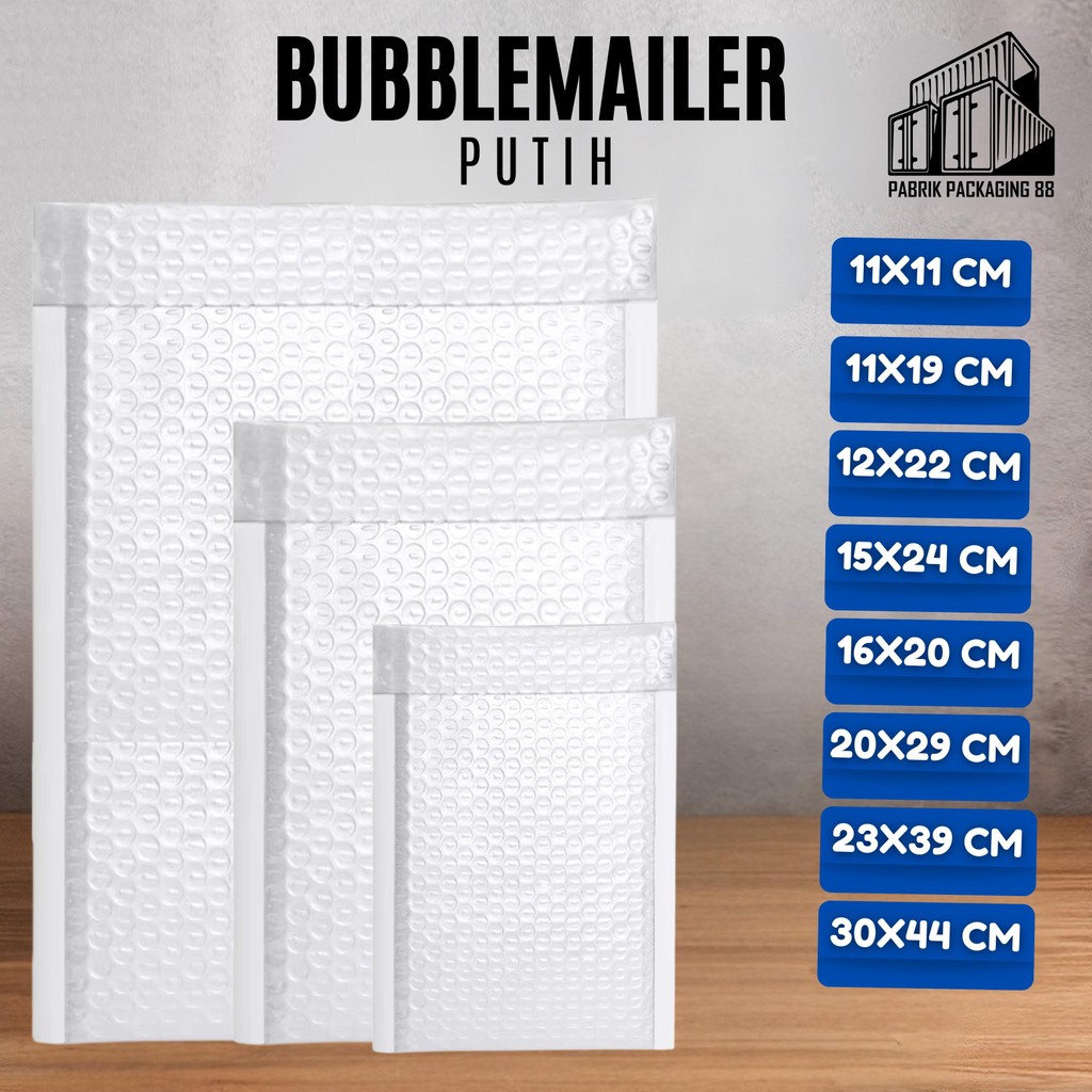 

Amplop Bubble Mailer Putih Polybubble Bag Bubblemailer Packing Online Shop