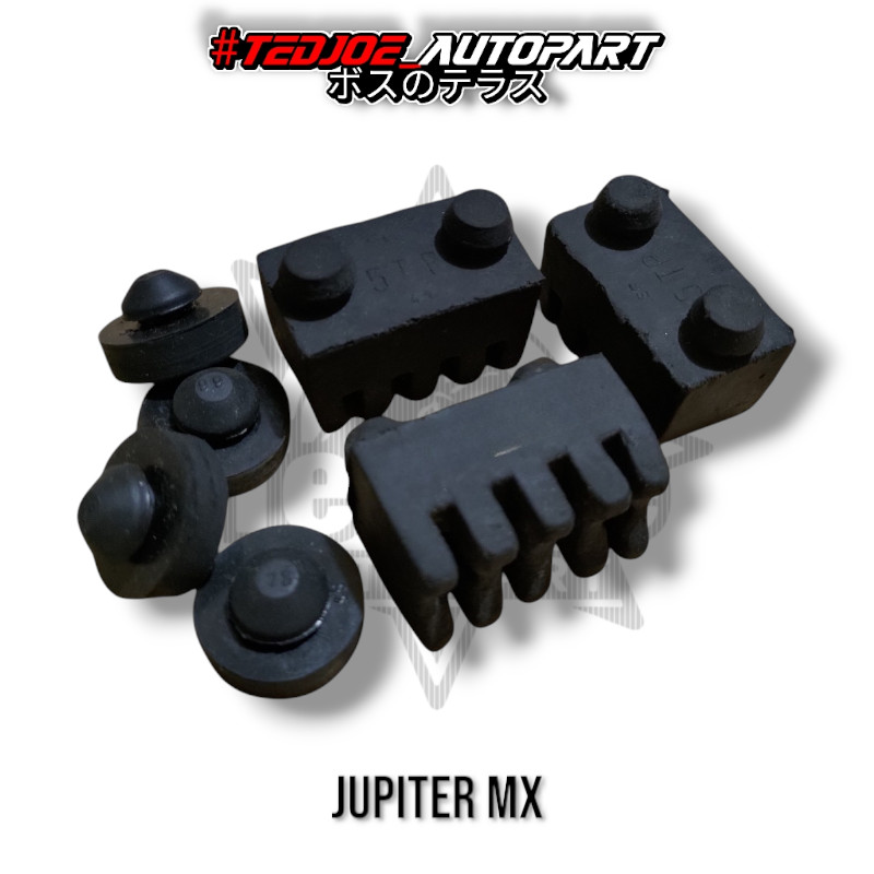 Karet Ganjel Jok Jupiter MX Set 7 Pcs | Bantalan Dudukan Jok Yamaha Jupiter MX | Karet Jok Ori Lospa