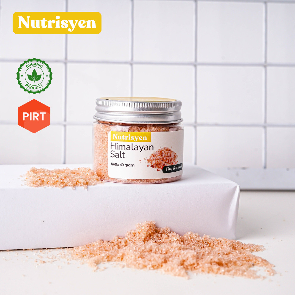 

Nutrisyen - Garam Himalaya Salt 40g Original Asli Organik Himalayan Salt Himsalt Premium untuk MPASI & Masakan