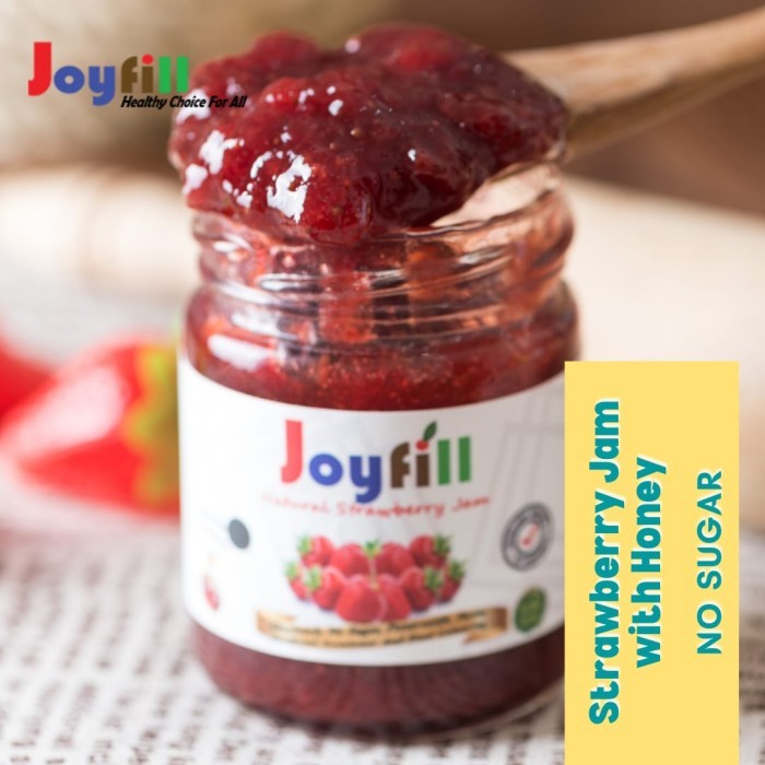 

Healthy Strawberry Jam Joyfill/ Selai Stroberi Sehat Madu 137 gram 0605