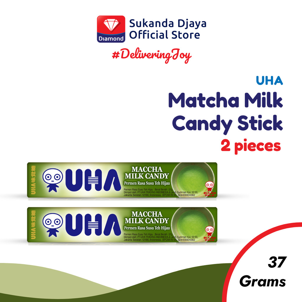 

UHA Maccha Milk Candy Stick 37 Gr Twin Package