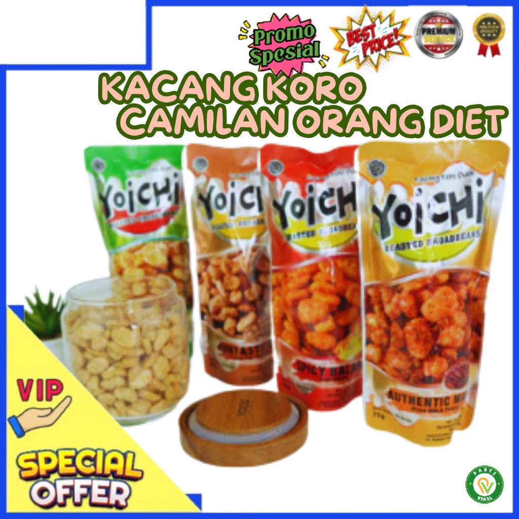 

Bisa Cod Yoichi Kacang Koro Kupas Kacang Koro 75 Gr Rasa Garlic Barbeque Balado Mala Oleh Oleh Khas Surabaya