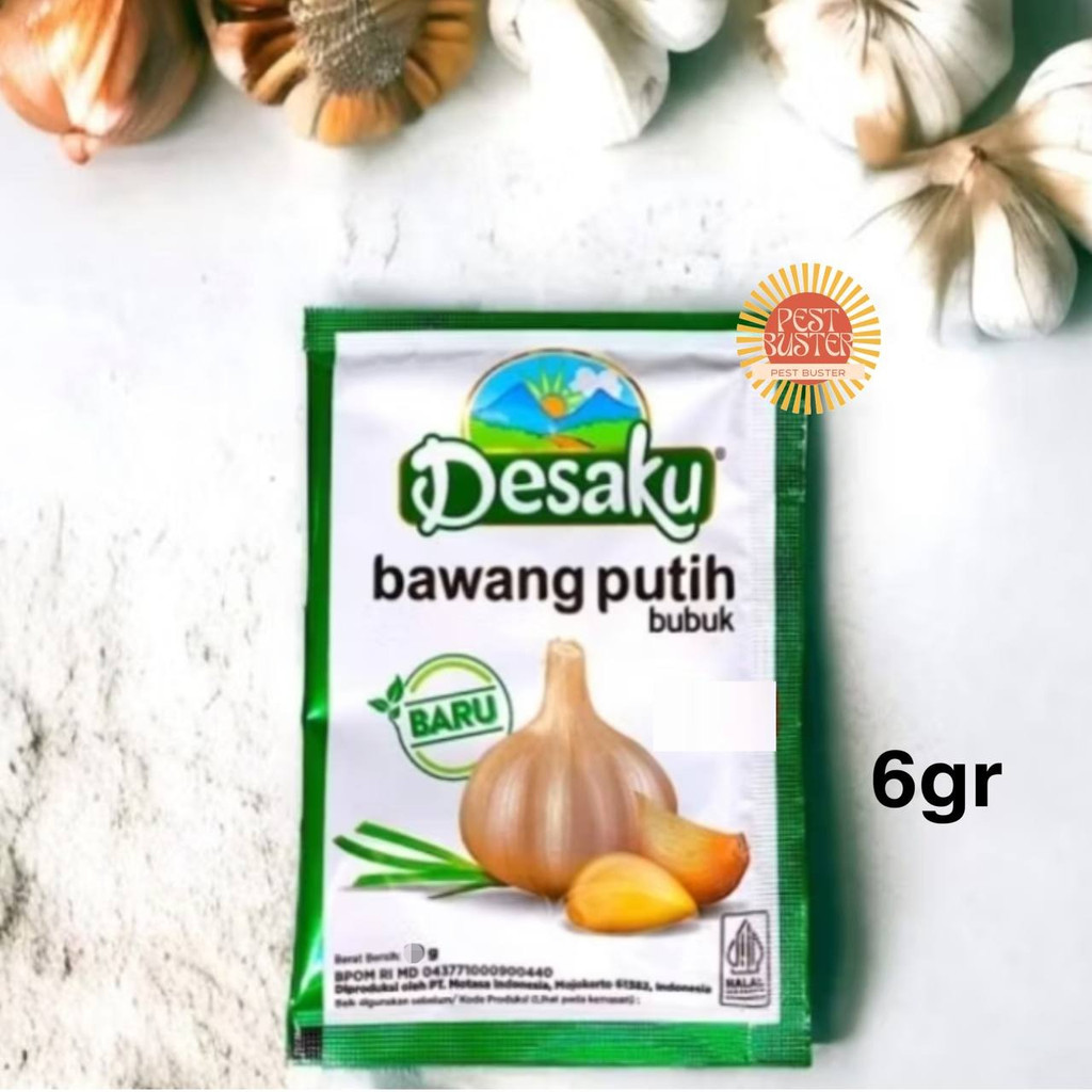

1 PCS DESAKU BAWANG PUTIH BUBUK 6gr BPOM Halal