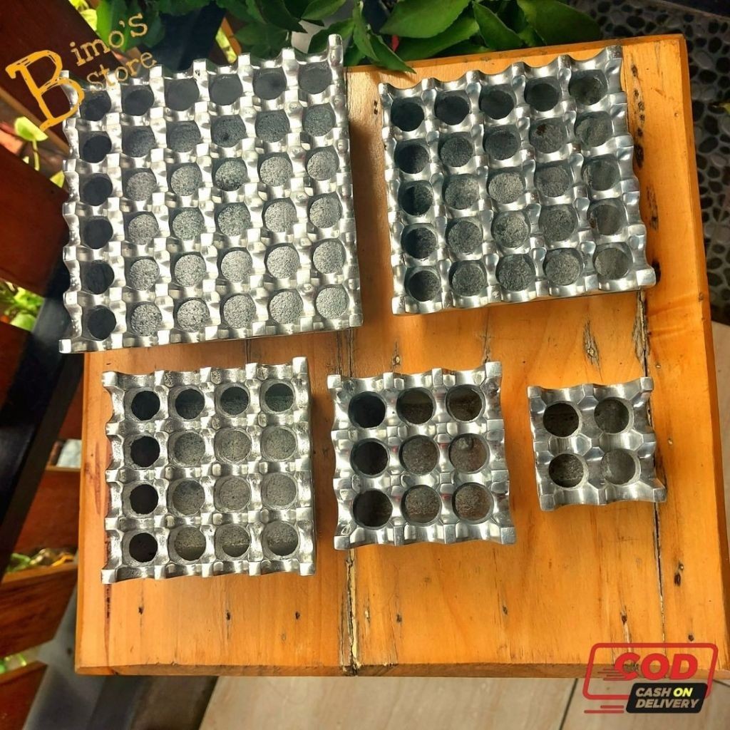 Asbak Alumunium Kotak Lubang Asbak Stainless Murah Asbak Besar Unik