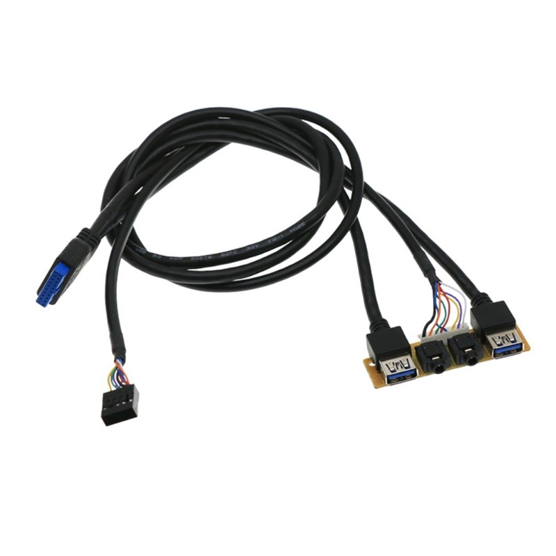 Cable PC Computer for Case PCB Front Panel USB3.0+USB2.0 Radio Port Mic Motherboard Connection I/O B