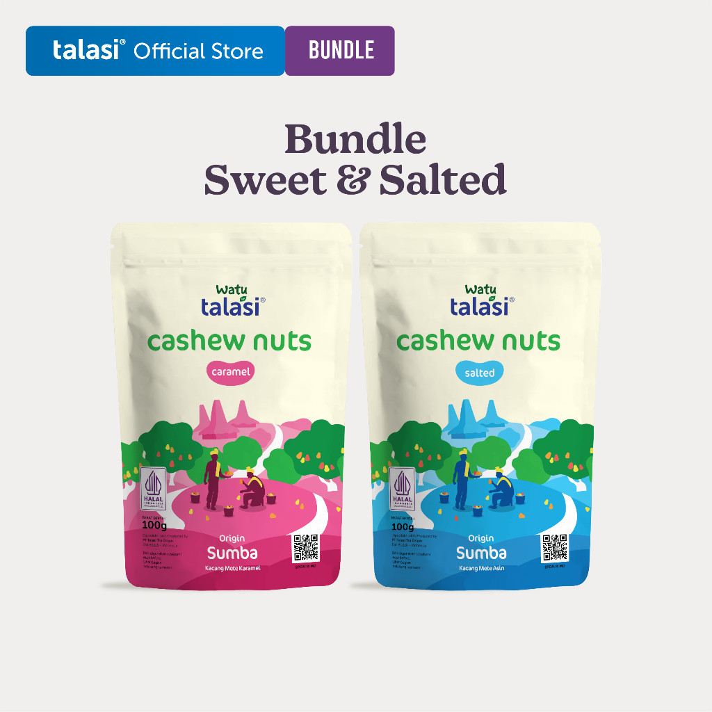 

Sweet & Salty Bundle - Kacang Mete Caramel & Salted Origin Sumba