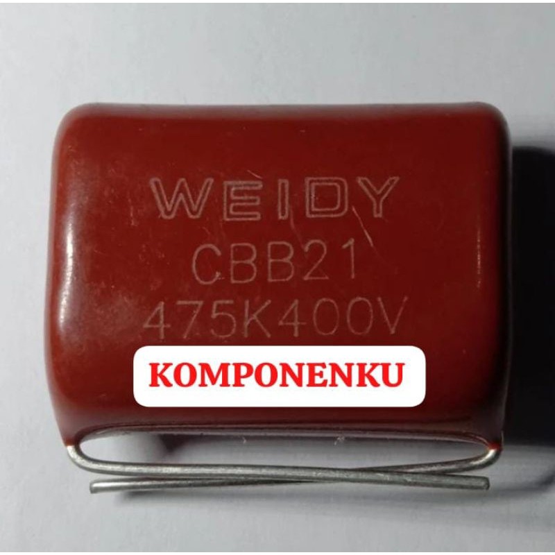 Kapasitor milar 475k 400v WEIDY 475K400v 475 400v 475J400v 475K 475J CAPASITOR POWER AMPLIFIER AMPLI