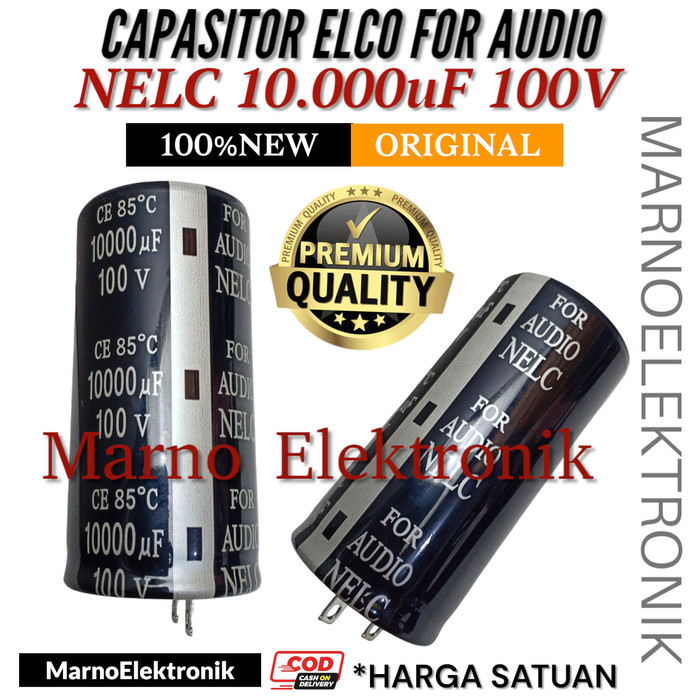 SGA05 CAPASITOR ELCO 10000UF 100V NELC 10000 UF 100 V ELKO KAPASITOR 10000 MIKRO MICRO 100 VOLT ELKO
