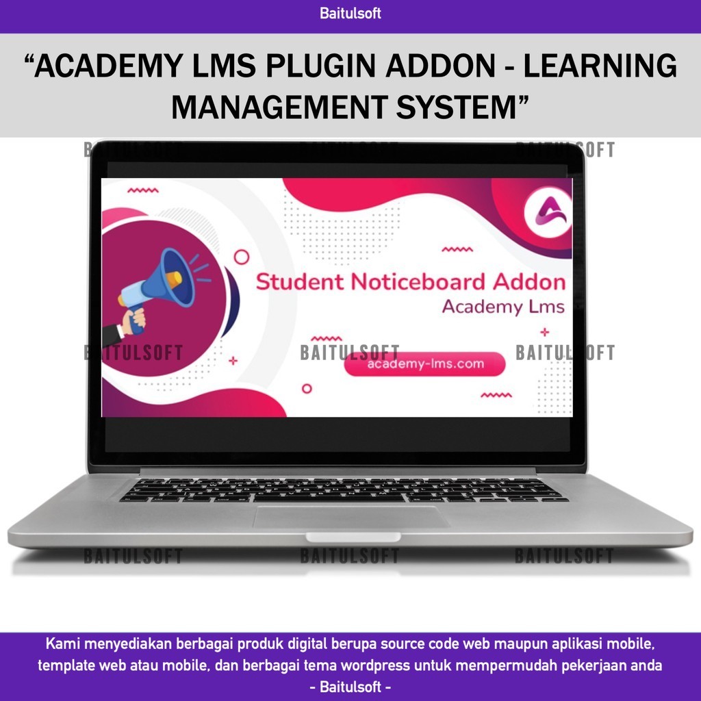 SOURCE CODE APLIKASI WEB ACADEMY LMS PLUGIN ADDON - LEARNING MANAGEMENT SYSTEM D168 BLASTCODE