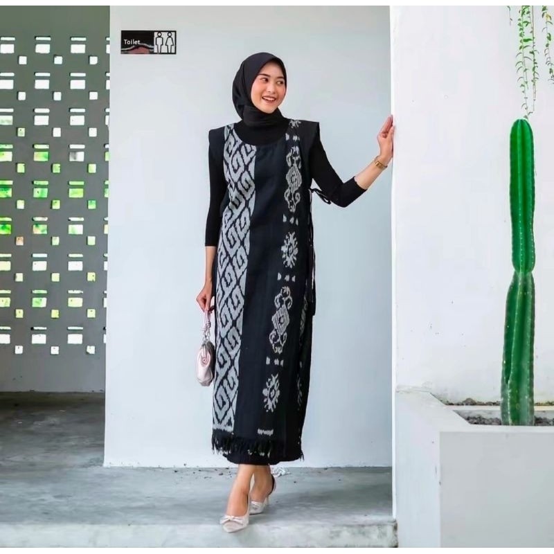 [ READY STOK ] VEST TENUN KALIMANTAN, TENUN ASMAT, TENUN TALIA, TENUN TORAJA, TENUN PAROKI outer