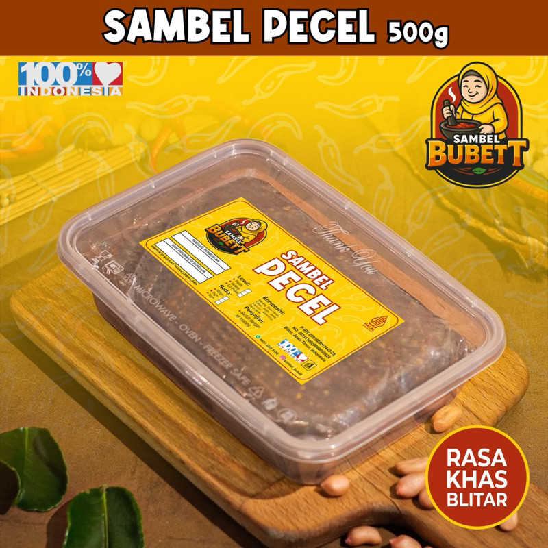 

Sambel Pecel Blitar 500g Alami Tanpa Pengawet Sambel Sangrai SAMBEL BUBETT