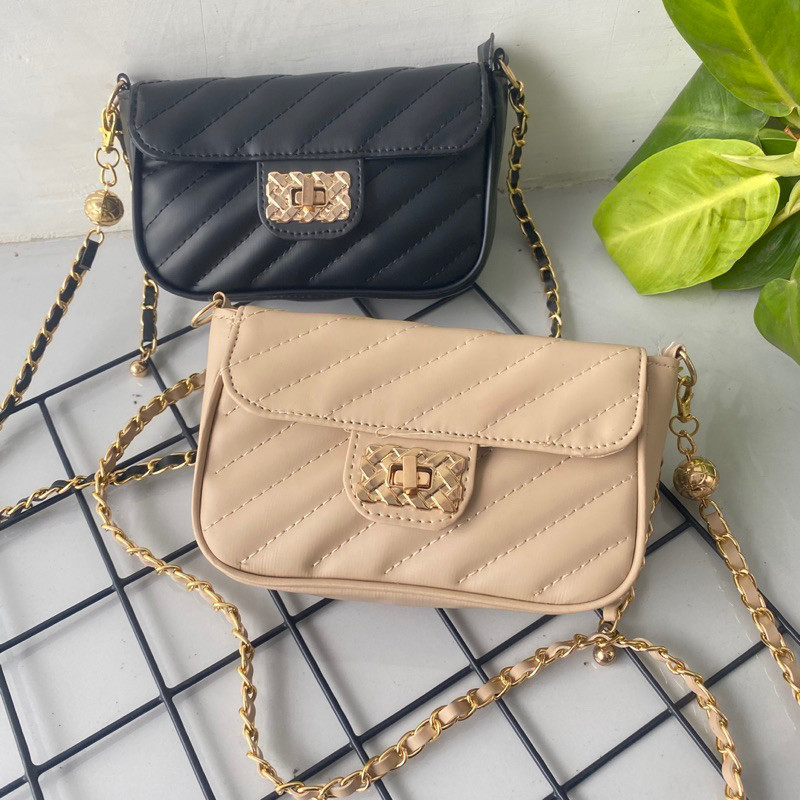SERA Bag Tas Slempang & Bahu Wanita Tas Fashion Korea Ruri Bag Premium dengan Resleting