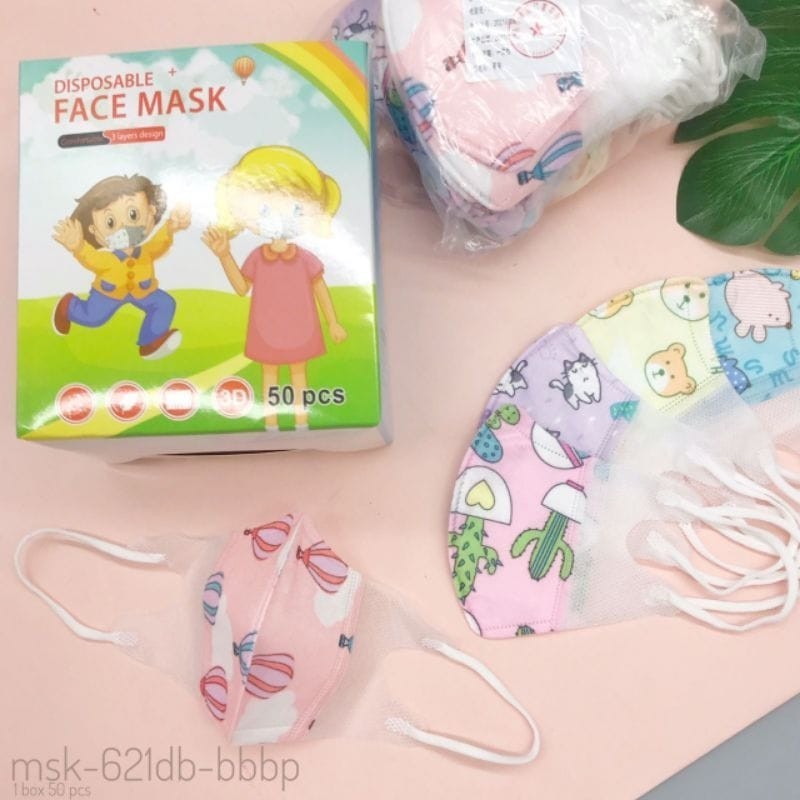 KYON | Masker Duckbill Anak Kids Face Mask FM Masker Anak Kids Mask Duckbill 3D Motif Karakter 3PLY 