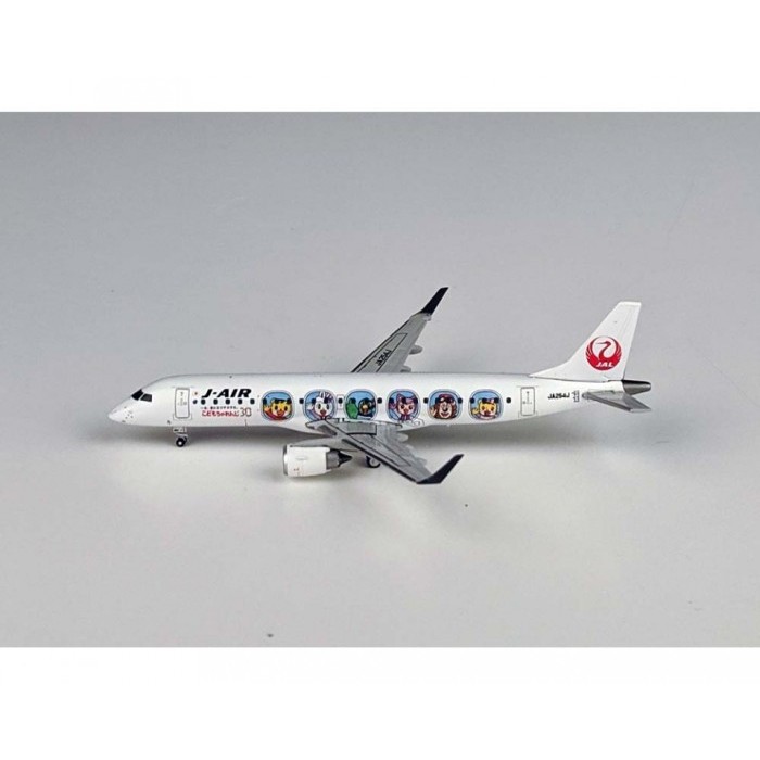 J-Air ERJ-190 JA254J Shimajiro Livery  JC Wings Skala  1/400 Miniatur Mainan Diecast