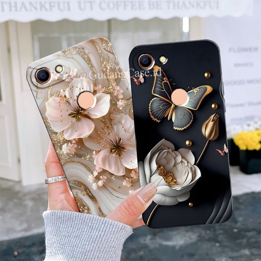 Softcase Bunga Kupu-Kupu Hp Oppo F5 F5 Youth F7 F9 F9 Pro Realme 2 Realme 2 Pro Tpu Lentur Pro Camer
