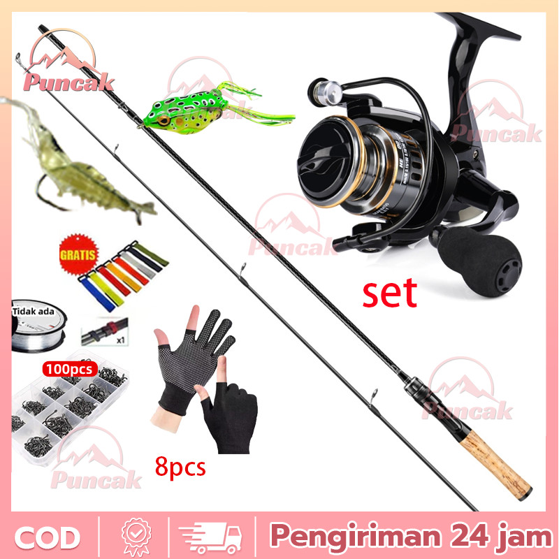FISHING Joran UL carbon 165M/1.8M/1.98M lentur 3-6Lbs carbon padat/Joran ultralight UL Ajiro sakura 