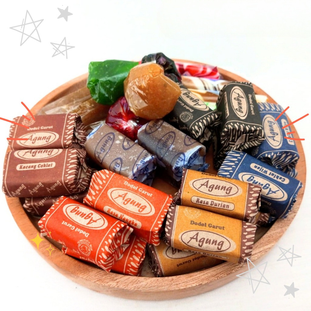 

(PAKET MIX ) Dodol Garut Asli Original oleh-oleh makanan Khas Garut 250GR - 1KG