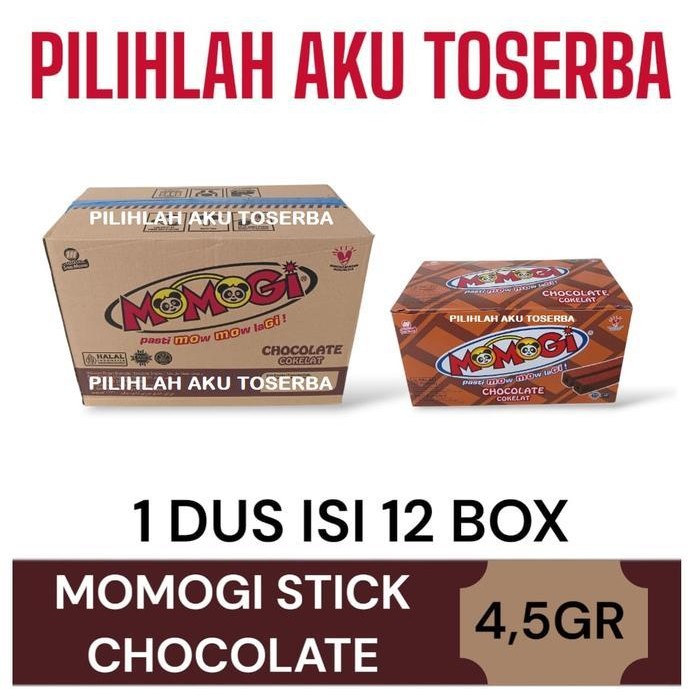 

Momogi Stick COKELAT 4,5 gram - ( HARGA 1 DUS )