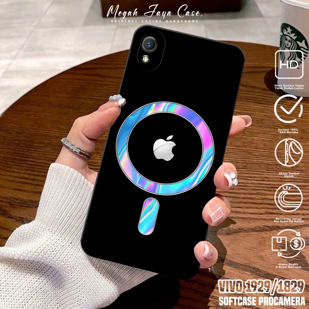 Lilystore- Softcase Hp Vivo 1820 / Vivo 1929 - Case Hp Vivo 1929 / Vivo 1820 Motif Logo Magsafe -