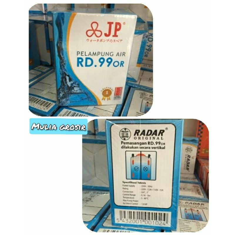 Radar Pelampung Air Otomatis RD 99.OR Pelampung Toren