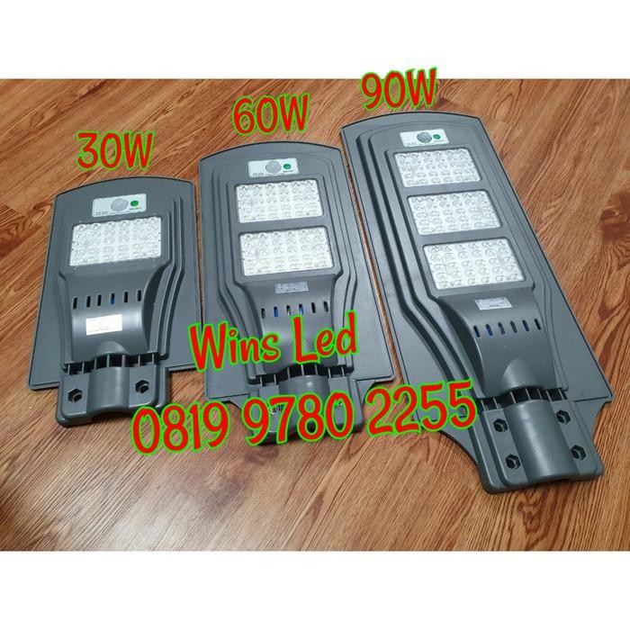 LAMPU JALAN TENAGA SURYA 60W KUNING PUTIH 60WATT PJU SOLAR 60 WATT - Putih