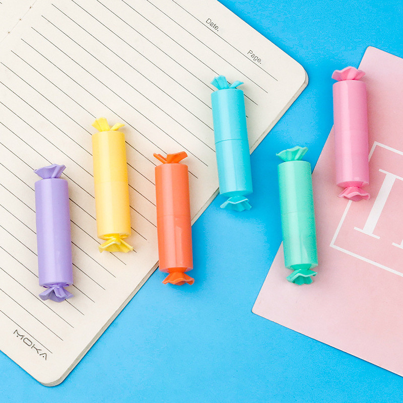 

Ellen Brook 1 Pack Cute Mini Highlighter Lovely Candy Paint Marker Pen School Office Office Supplies Kawaii Funny Stationery