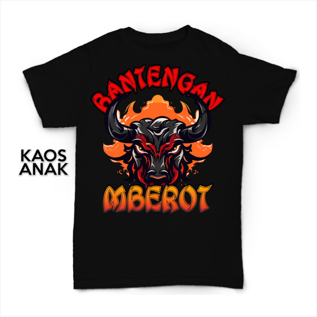KAOS BANTENGAN MBEROT ANAK DISTRO KATUN SOUND BALAP BLITAR