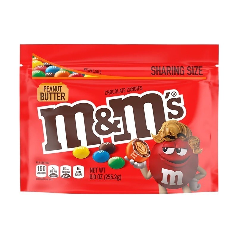 

Cokelat M&M's Peanut Butter 255gram Sharing Size asal Amerika USA