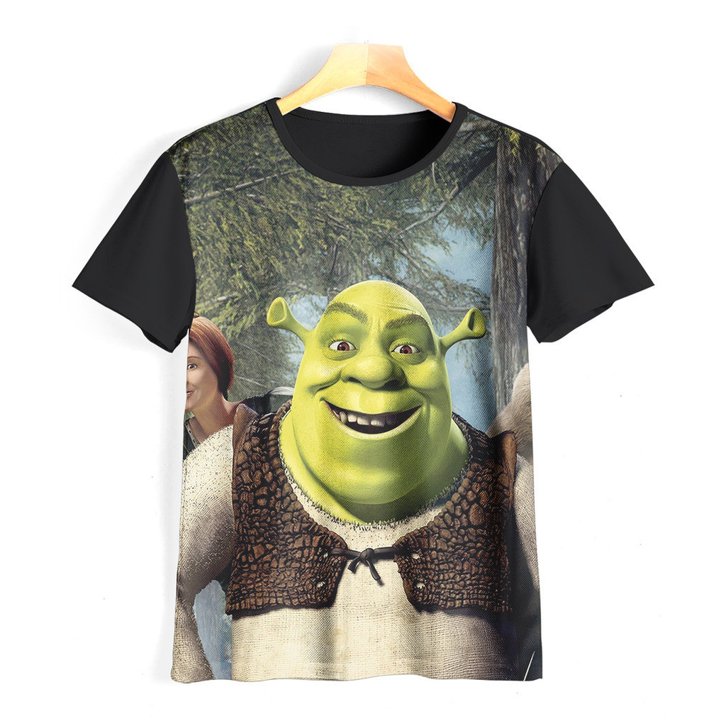 Kaos Shrek Keren dan Adem | Kaos Kartun Shrek Anak | 055KD058 Shrek