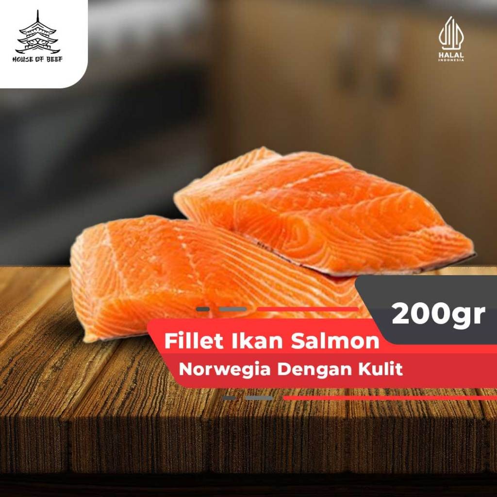 

Salmon Norwey Premium Fillet Norwegian Salmon Grade A 200gr