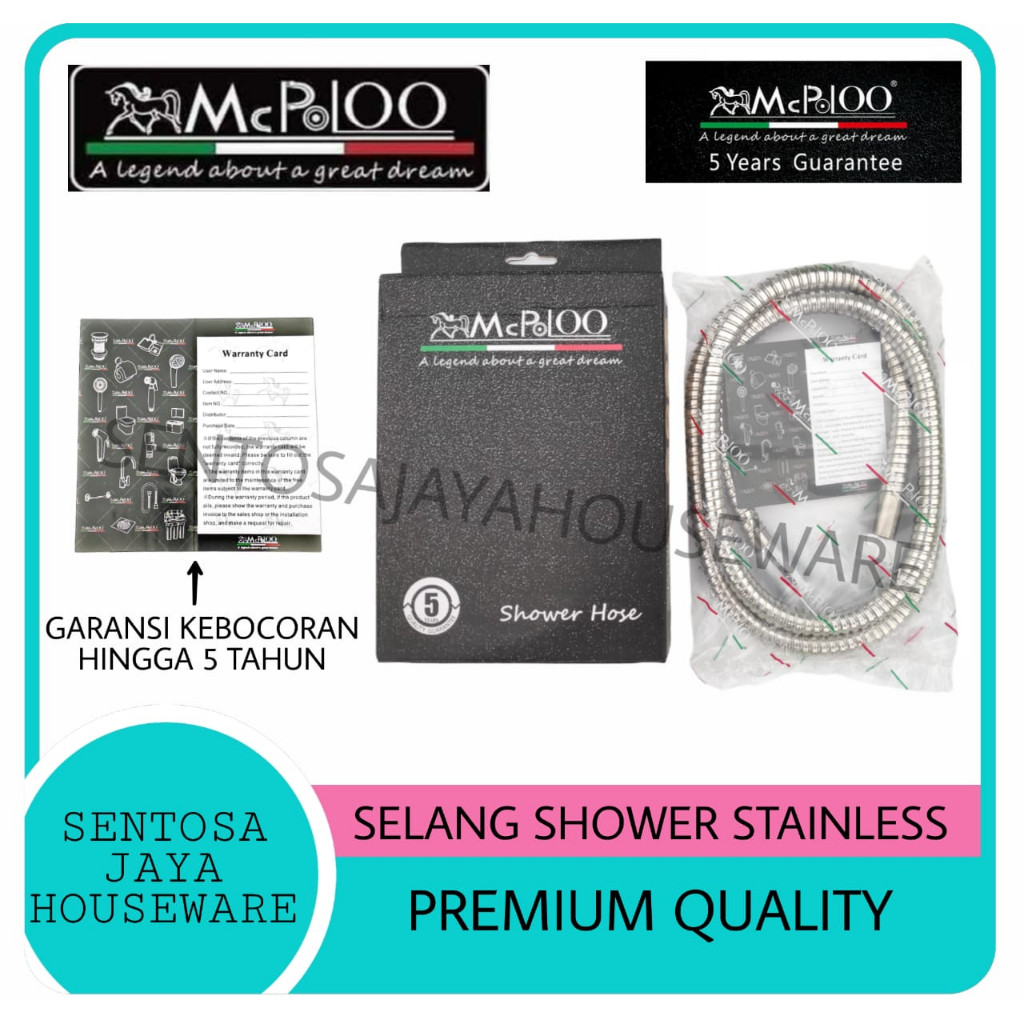 SELANG SHOWER STAINLESS 1.5M TOTO
