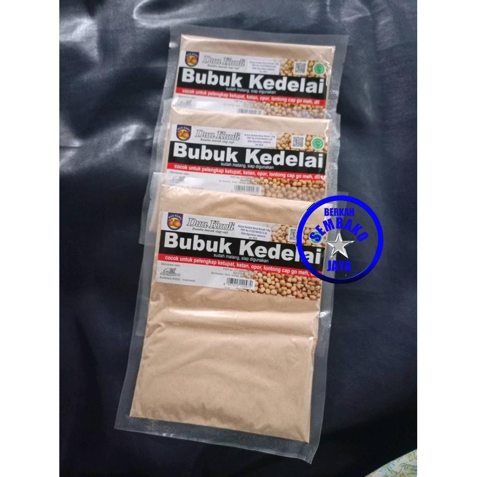 

Best Seller~[Baru] BUBUK KEDELAI DUA KUALI bubuk tabur opor ketan go meh 150gr halal asli