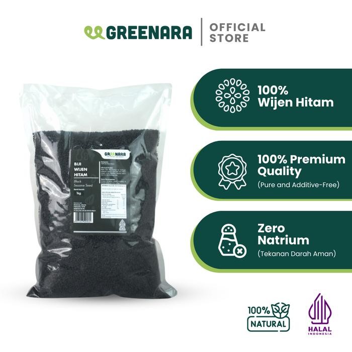 

black sesame seed 1kg / wijen hitam 1kg
